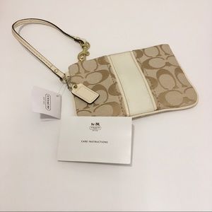 Brand new Coach signature wristlet